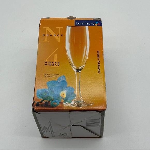 Luminarc ARC INTERNATIONAL 13767 FLUTE GLASS SET, 4 PIECE - Picture 4 of 7